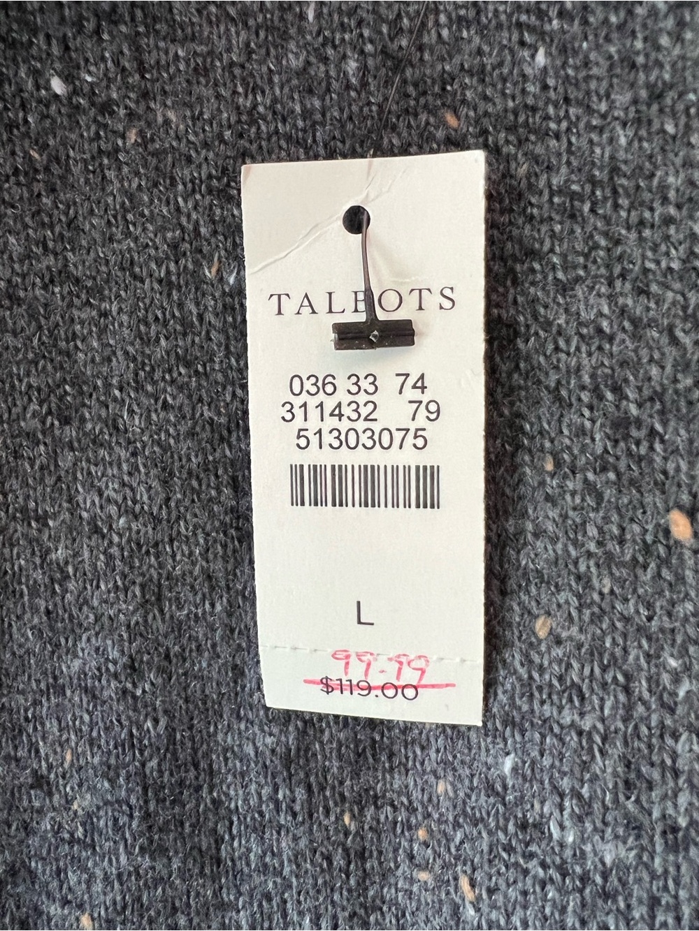 Talbots Cowl Neck Sweater Dress - Picture 4 of 6